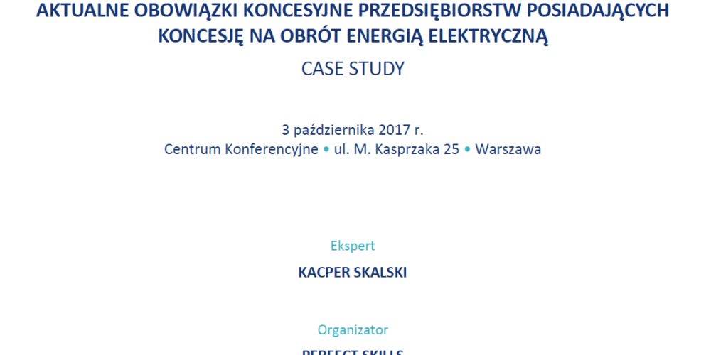 Obligations of the licensee to the ERO – training for companies with electricity trading licenses