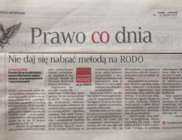 Wdrożenie i wyłudzenia RODO – komentarz mec. Kacpra Skalskiego dla Rzeczpospolitej