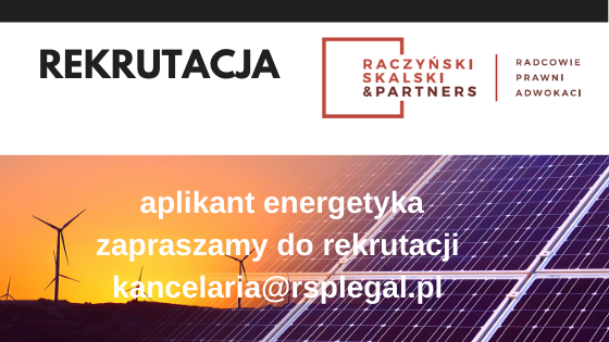 Rekrutacja prawnik prawo energetyczne