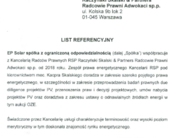 We advised on the acquisition of a PV photovoltaic project