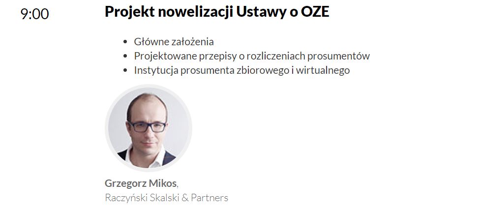 Szkolenie nowelizacja ustawy o odnawialnych źródłach energii
