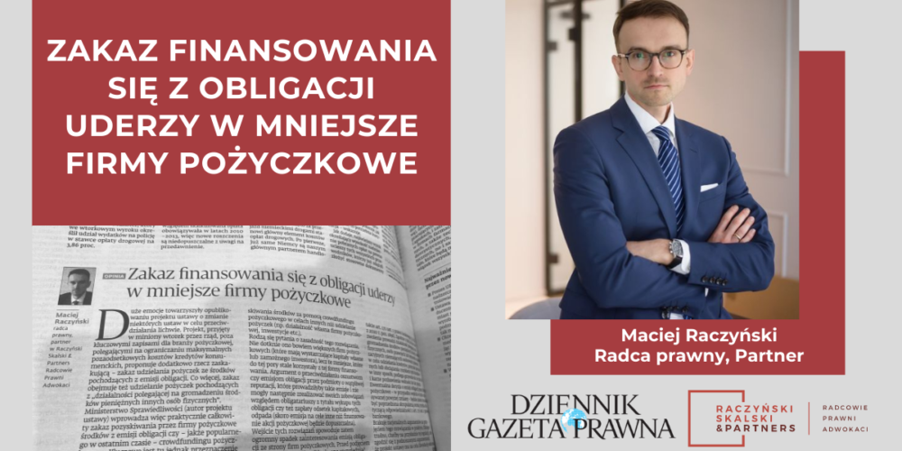 Zakaz finansowania się z obligacji uderzy w firmy pożyczkowe