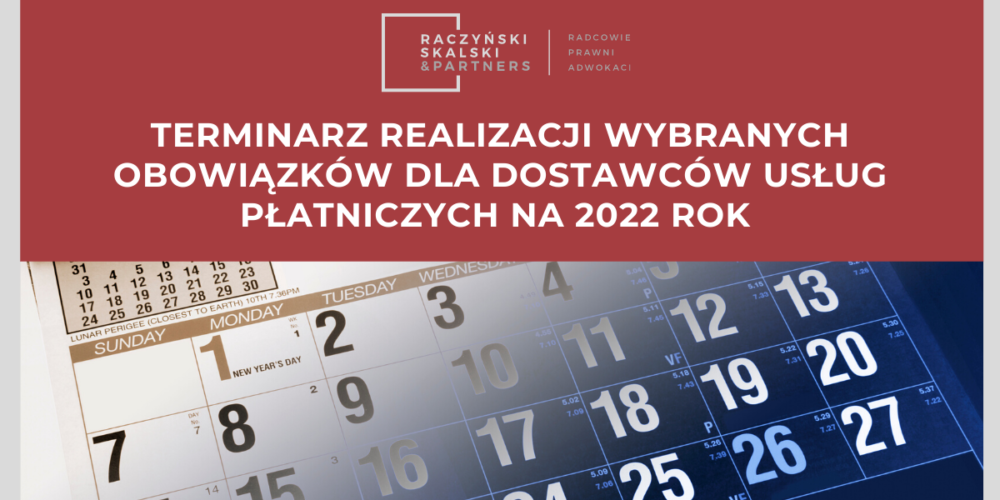 OBOWIĄZKÓW DLA DOSTAWCÓW USŁUG PŁATNICZYCH NA 2022