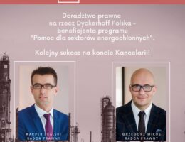 Legal advice on a project for Dyckerhoff Poland
