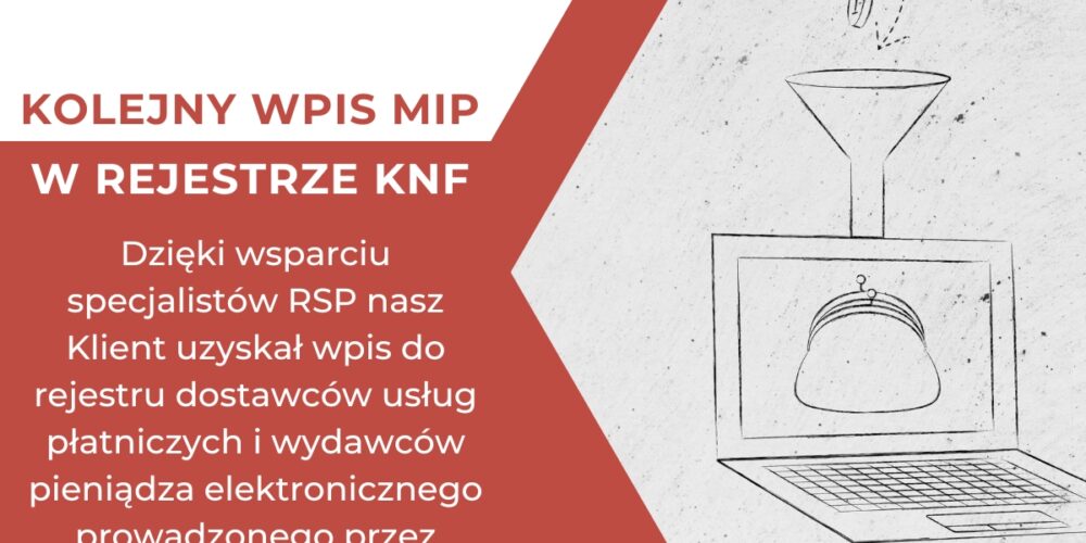 Kolejny wpis do rejestru małych instytucji płatniczych KNF