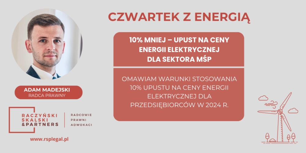 Czwartek z energią: 10% mniej – upust na ceny energii elektrycznej dla sektora MŚP