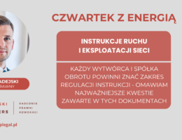 Thursday with energy: Instructions for Operation and Maintenance of Electricity Grids