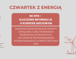 Energy Thursday: NC RfG – key information about the grid code